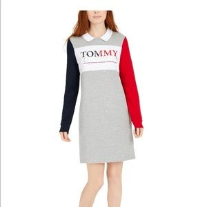 Tommy Hilfiger polo-collar colorblocked dress